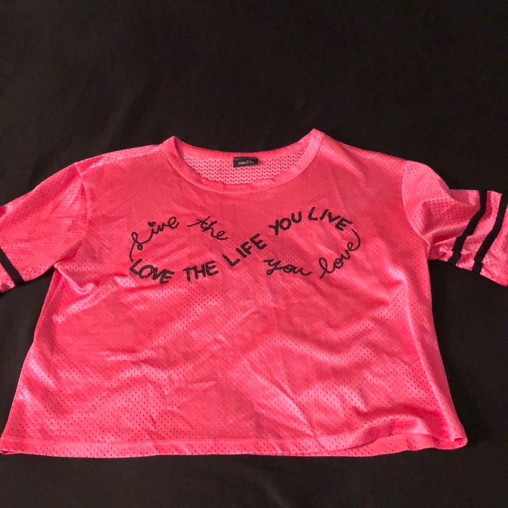 Pink crop top